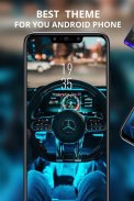 Tech Sense volante carro tema Galaxy M20 screenshot 3