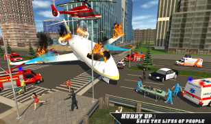 Airplane Fire Fighter  Ambulance Rescue Simulator screenshot 7