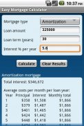 Easy Mortgage Calculator screenshot 1