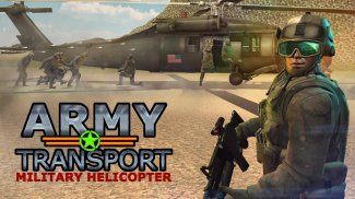 Nyata Tentara Helikopter Simulator Transporter screenshot 0