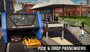 Elevado Ônibus 3D: Futuristic Bus Simulator 2018 screenshot 19