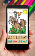 الحصان لعبة التلوين screenshot 4