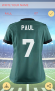 Name Your Football Jersey (Offline) screenshot 5