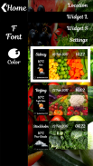 Fresh Vegetables Widget Clock screenshot 2