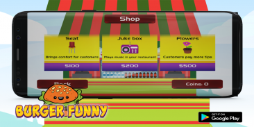 Burger Funny: Cook, Prepare Hamburgers Bar screenshot 1