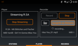 MR Recorder - Radio Streaming screenshot 1