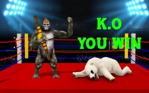 Gorilla vs Bear Ring Fighting Game screenshot 3