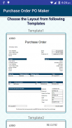 Invoice & Purchase Order Maker screenshot 0