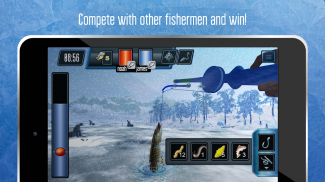 صيد الجليد. محاكاة الصيد. screenshot 2