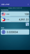 US Dollar to Philippine Peso screenshot 1