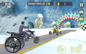 Impossible Snow ATV Bike Stunt screenshot 6