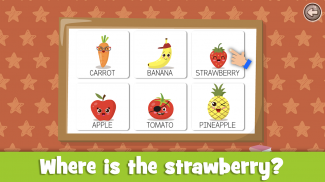 아이들을 위한 과일과 야채 게임을 배우십시오 screenshot 21