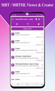 MHT/MHTML Viewer - MHT Creator screenshot 3