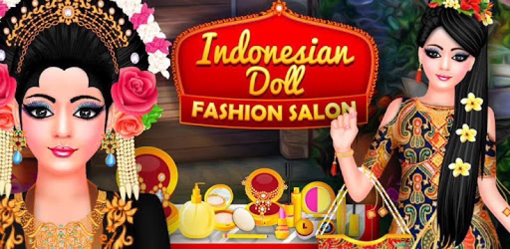 Indonesian doll fashion salon dress up store & makeover