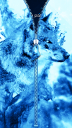 Ice and Fire Wolf Screen Locker Zipper screenshot 6