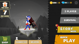 Spider Stickman Fighting - Supreme Warriors screenshot 0