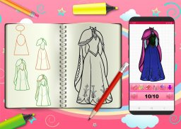 Learn To Draw Princess Dress Step By Step screenshot 4