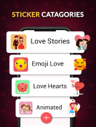 Love Stickers: emoji love app screenshot 0