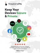 Touch VPN Proxy | Ücretsiz Güvenlik VPN Programı screenshot 9