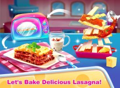 Cheese Lasagna Cooking -Italian Baked Pasta Game screenshot 0