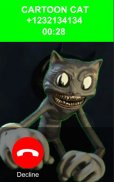 Call Cartoon Cat - Spooky Phone Cam screenshot 1