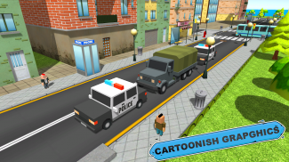 Blocky Vegas Suç Simülatörü: Mahkum Survival Bus screenshot 3