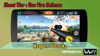 Landing War : Defense Gun Shoot screenshot 6
