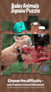 动物宝宝 益智游戏 为孩子 拼图 screenshot 5
