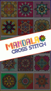 Mandala Cross Stitch Coloring screenshot 1