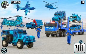 Police Cargo Truck Transporter screenshot 2