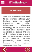 IT in business - Educational App for students screenshot 1