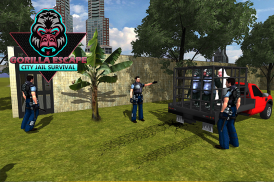 Gorilla Escape City Jail Survival screenshot 7