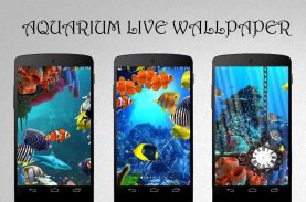 Aquarium Clock Live Wallpaper screenshot 0