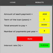 INTEREST RATE ON A LOAN screenshot 1