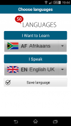 Learn Afrikaans - 50 languages screenshot 9