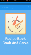 Recipe Book Cook & Serve screenshot 1