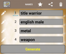 Generate Fantasy Names screenshot 2