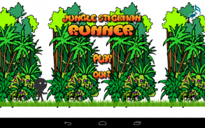 Jungle StickMan Runner NEW screenshot 0