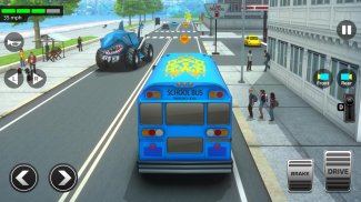 超级3D高中巴士-公交车驾驶汽车模拟器2020 screenshot 9