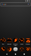 Flat Black and Orange Icon Pack v4.0 Free screenshot 0