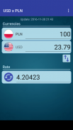 US Dollar to Polish Zloty screenshot 1