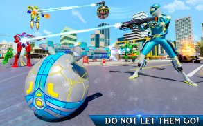 Snow Ball Robot Bike Games screenshot 4