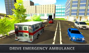 city ambulance rescue driving screenshot 0