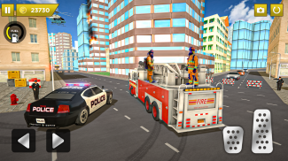 Flying Fire Truck Driving Sim screenshot 3