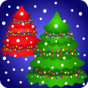 Bunten Weihnachtsbaum Icon