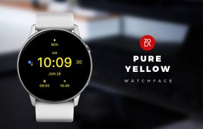 Pure Yellow Watch Face screenshot 1