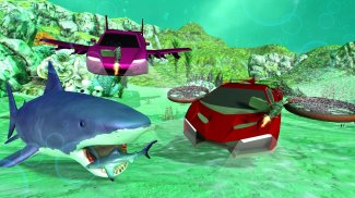 Underwater Shark Attack Transform Robot Car 2020 screenshot 2