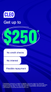 Cleo AI: Cash advance & Credit screenshot 5