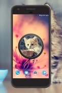 Kitten Clock Live Wallpaper screenshot 1