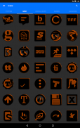 Black and Orange Icon Pack ✨Free✨ screenshot 12